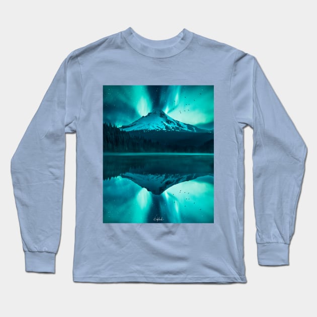 Aurora Long Sleeve T-Shirt by ArijitWorks